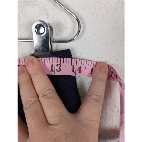 Vtg Carlisle Wool Skirt Womens 10 Midi Navy Blue Modest Grannycore Countryside - Picture 5 of 7